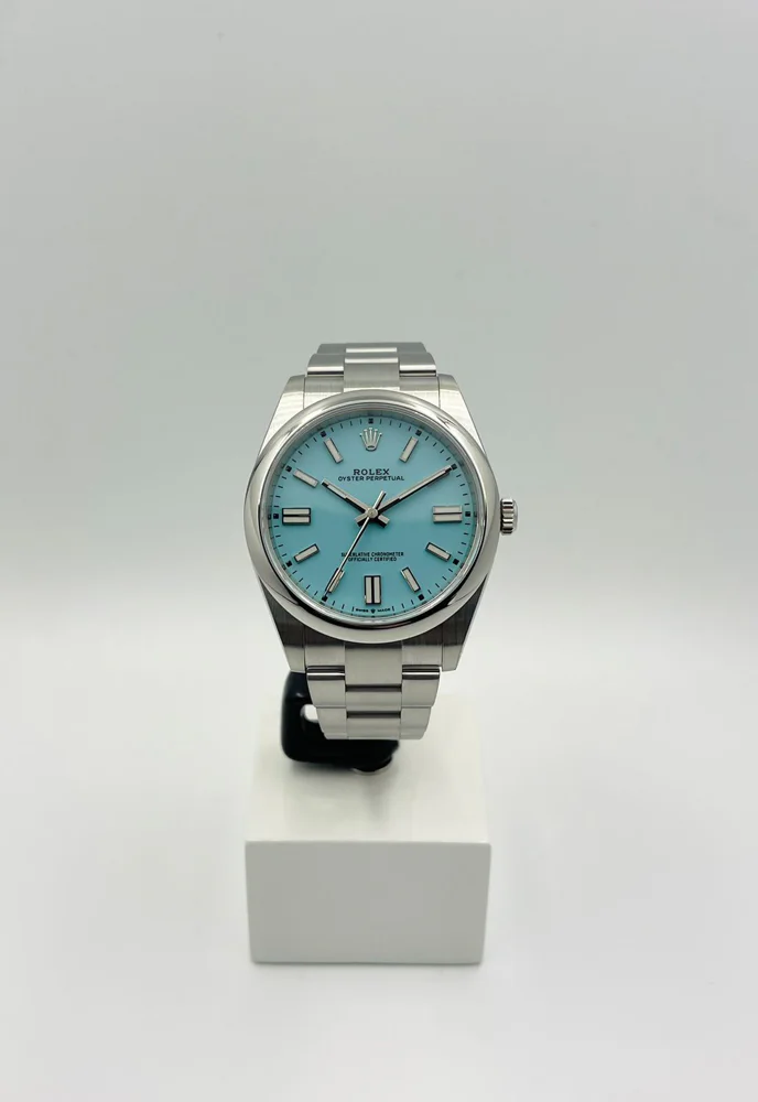 Rolex Oyster Perpetual 41 Tiffany Dial Full Set 2022